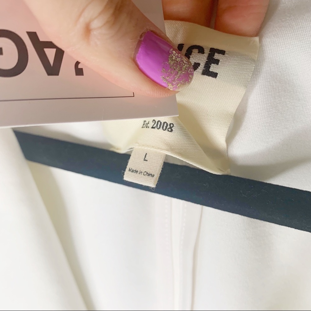 LAGENCE White Career Blazer New Large Long Sleeve - Picture 7 of 9